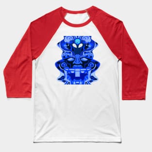 olmec alien totem in gemini pattern ecopop Baseball T-Shirt